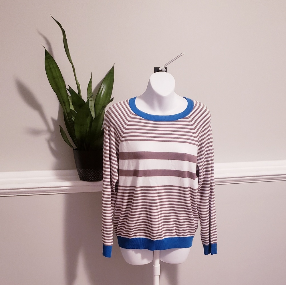 525 America Striped Crew Neck Sweater